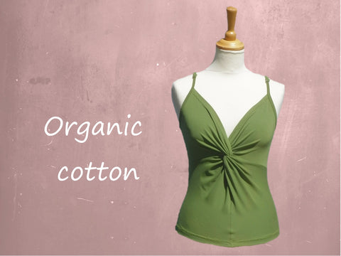 hemdje met knoop van organische katoen / organic cotton knot top